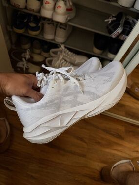 Asics White Athletic Running Shoes